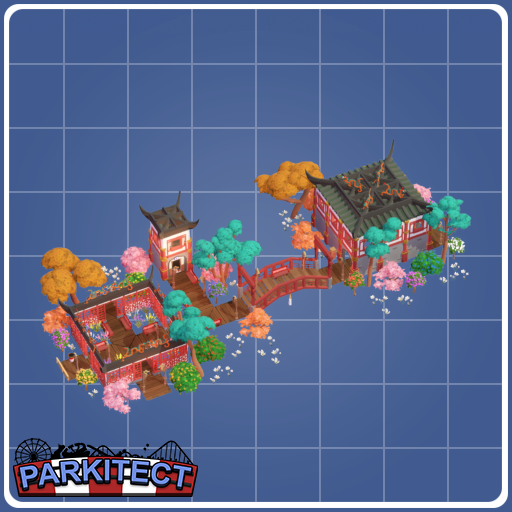 Chinese Garden with Popcorn and Toilet