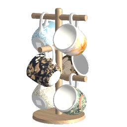 Coffee Mug Tree Holder - Vintage Retro