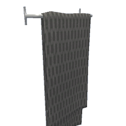 Narrow Wall Hanging Towel Rack - Gray Short
