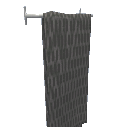 Narrow Wall Hanging Towel Rack - Gray Long