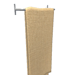 Narrow Wall Hanging Towel Rack - Tan Long