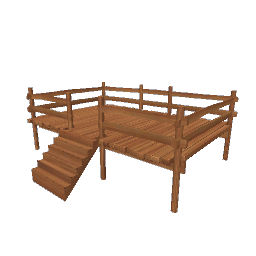 Wooden Deck - Brown