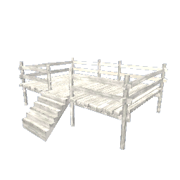 Wooden Deck - Light Gray