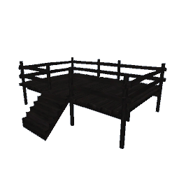 Wooden Deck - Black
