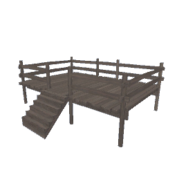 Wooden Deck - Brown Worn