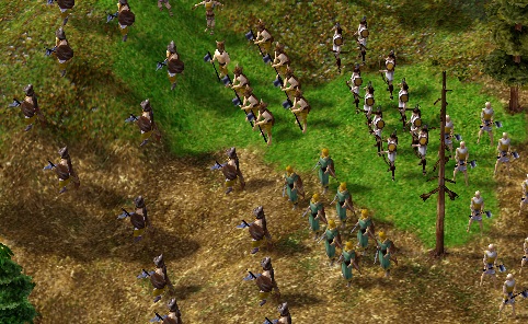 Battle in GERMANIA with Barbarian of Germania Unit Mod