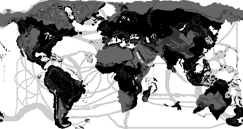 Tallin'a - 1000 meter drop in Sea level Map.