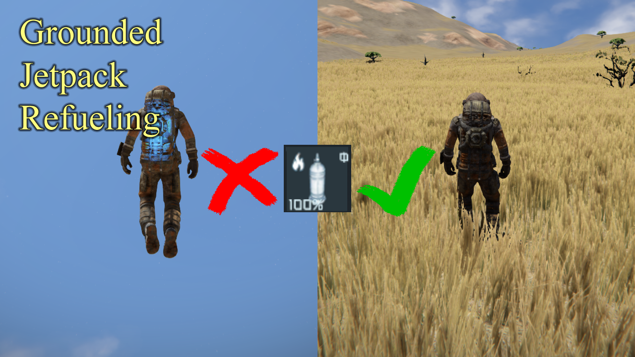 Grounded Jetpack Refueling