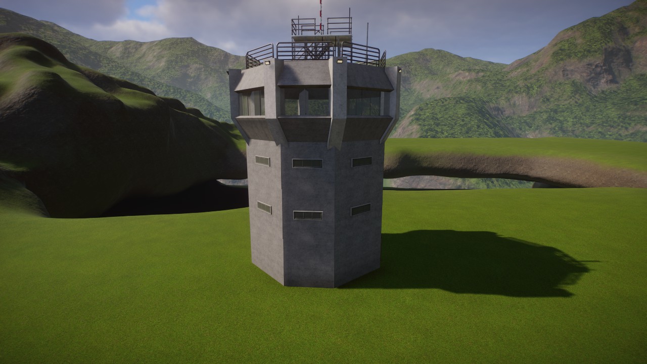 Flughafen Tower mit Beleuchtung preview