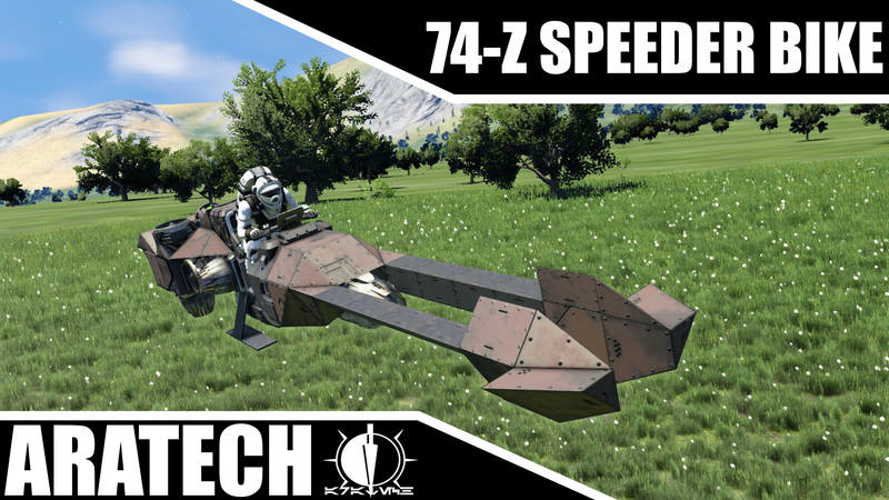 Star Wars Aratech 74-Z Speeder bike preview