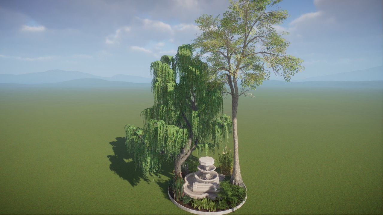 Base - Americas Swamp Statue Fountain Garden