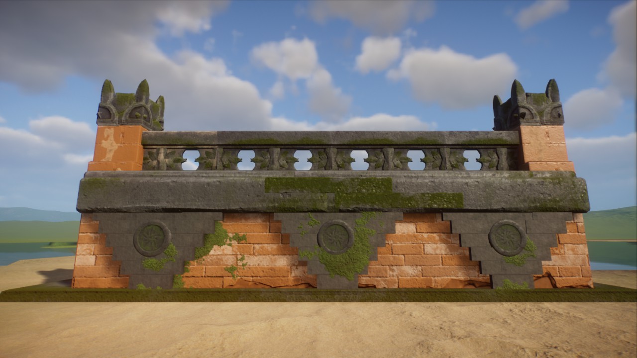 Balinese Temple Wall by ZSHplays (tropical theme)