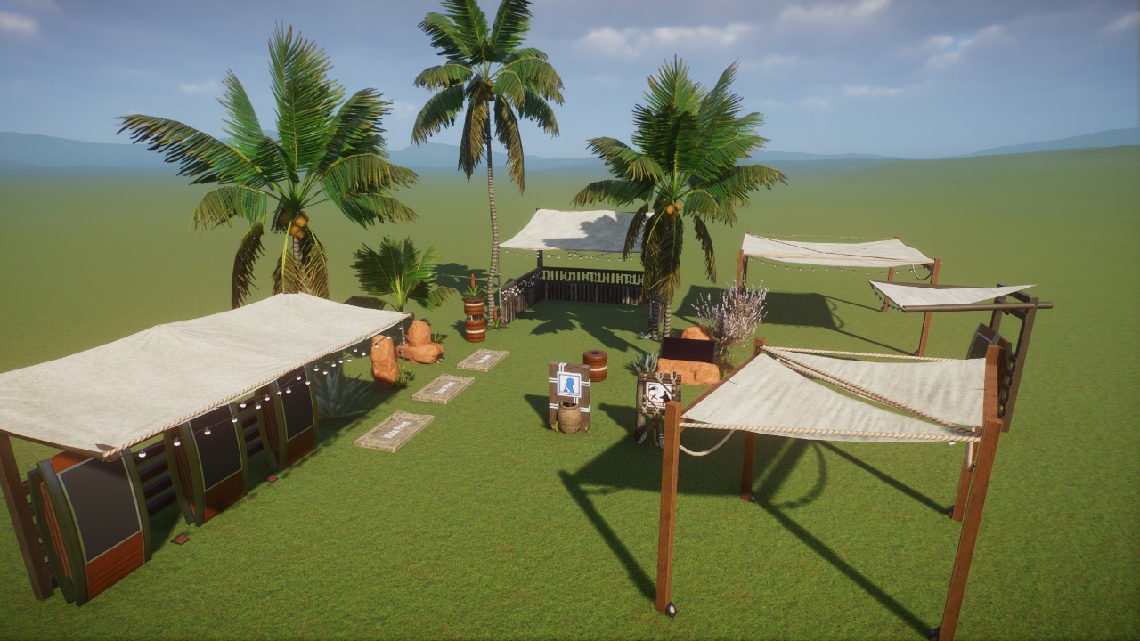 Base - Generic Desert Misc. Items with Lighting