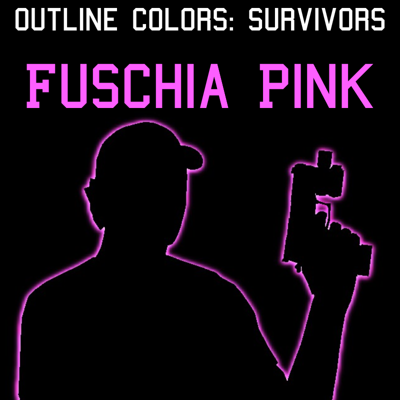 Survivor Outline: Fuschia Pink (READ DESCRIPTION)