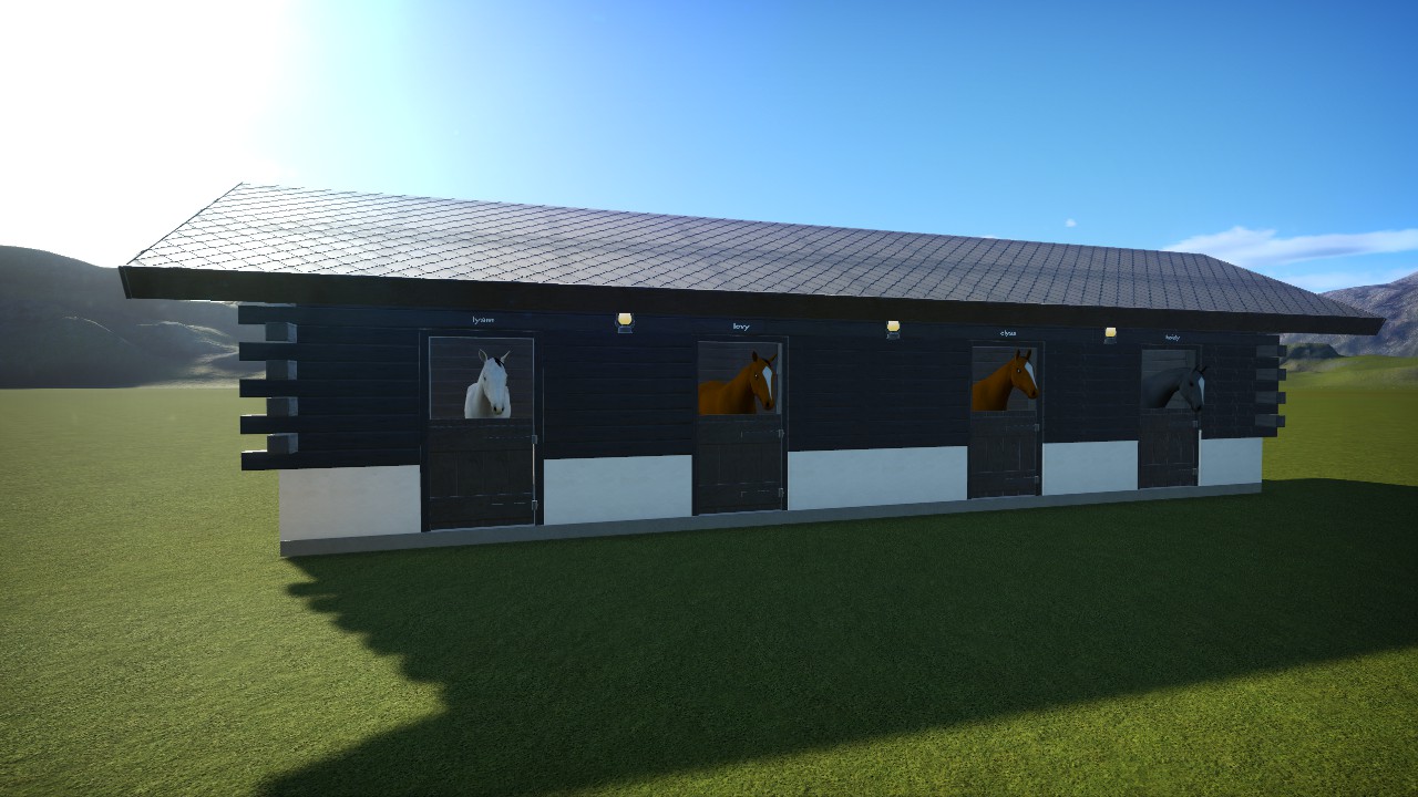 Swiss Style HorseBarn.
