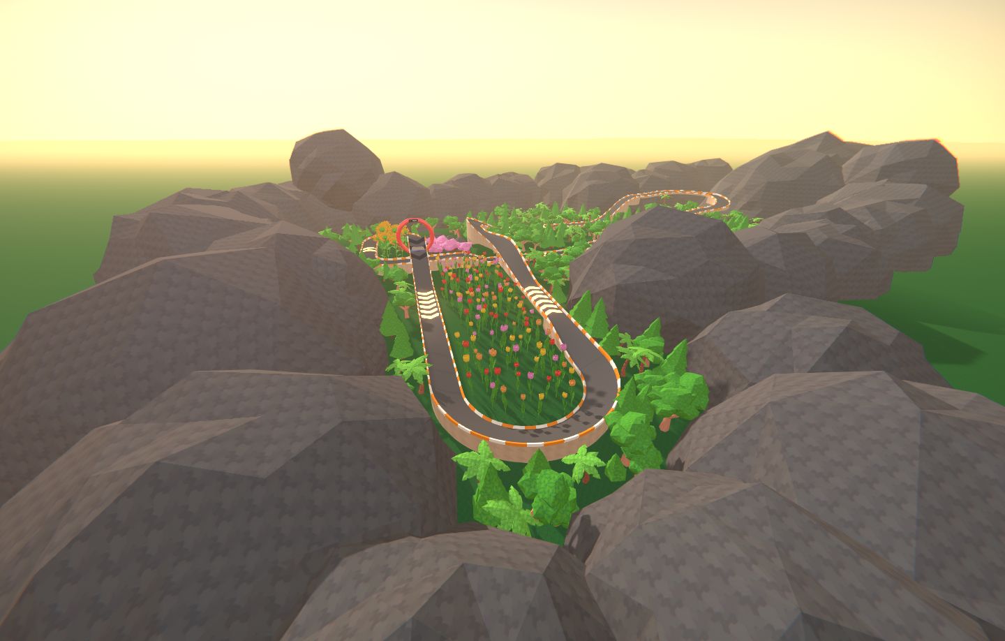 Leisurely forest drive