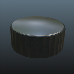 Coffee Table Black Metal ans Scratched