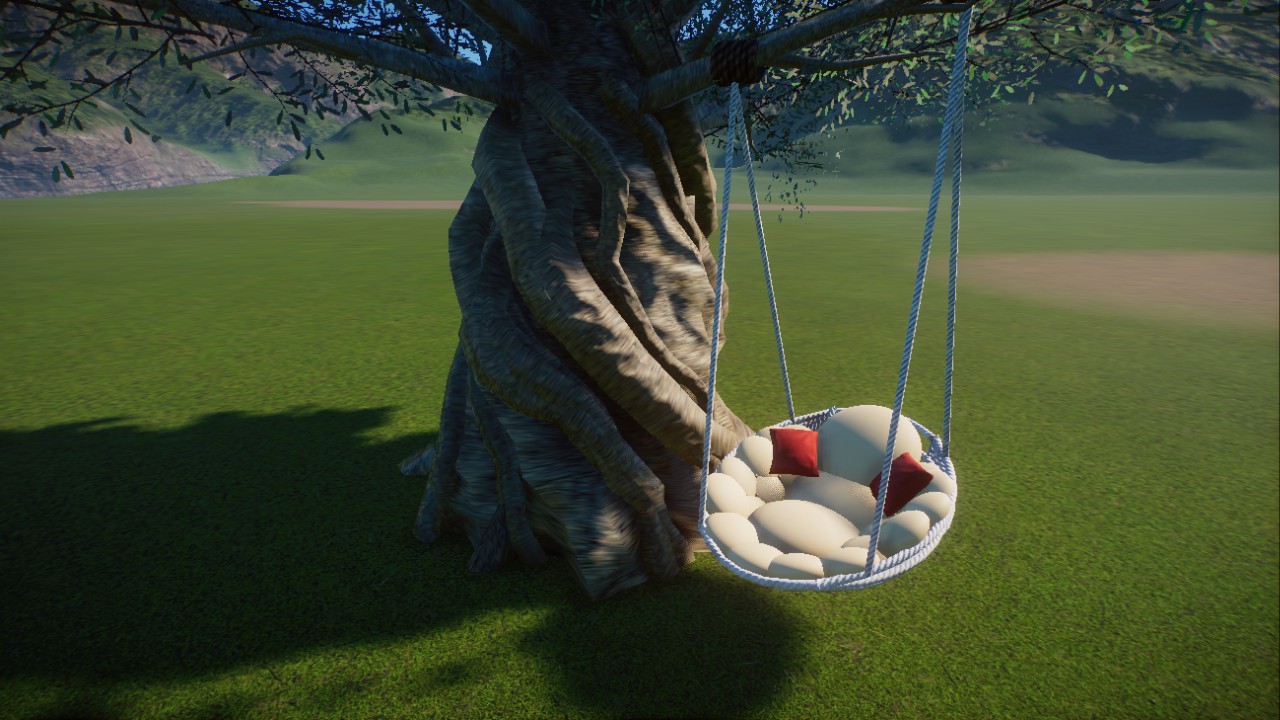 Swing with olive tree - fluffy