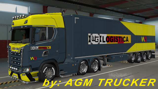 SKIN TRUCK SCANIA S (EMPRESA WG WESLEY) - CANAL AGM TRUCKER