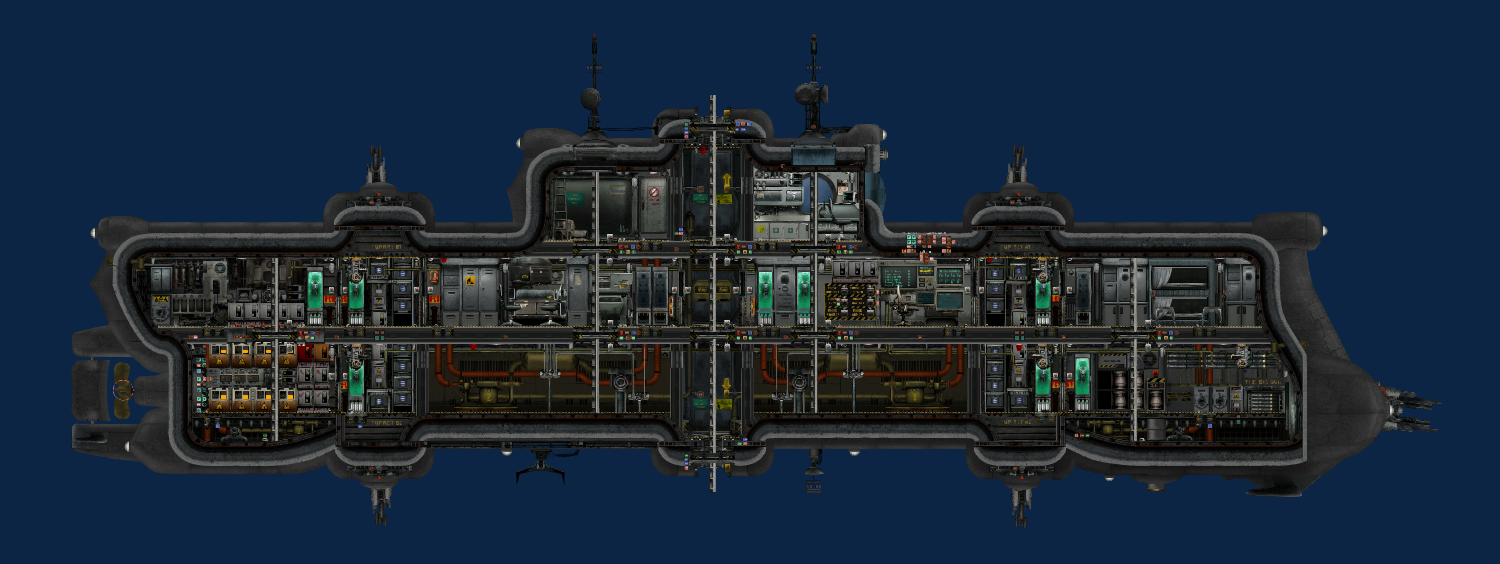 Detailed steampunk submarine Traust T1