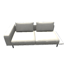 Nocelle 3 Seater Sofa with Side Table