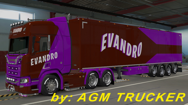 SKIN TRUCK SCANIA R E REBOQUE (EVANDRO TNL) - CANAL AGM TRUCKER