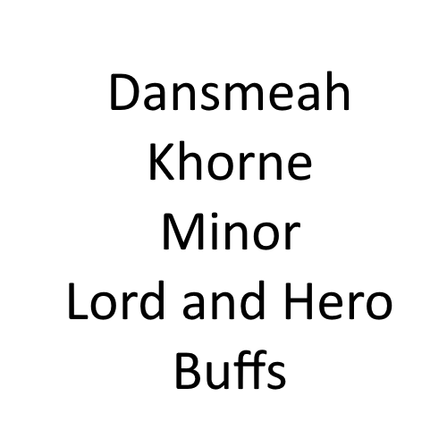 dansmeah khorne minor lord and hero buffs
