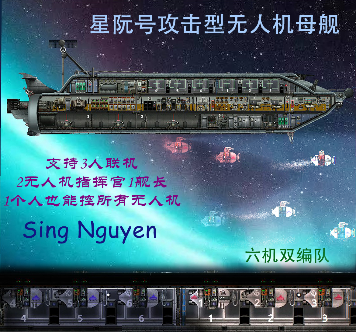 星阮号攻击型无人机母舰 – Barotrauma Mod