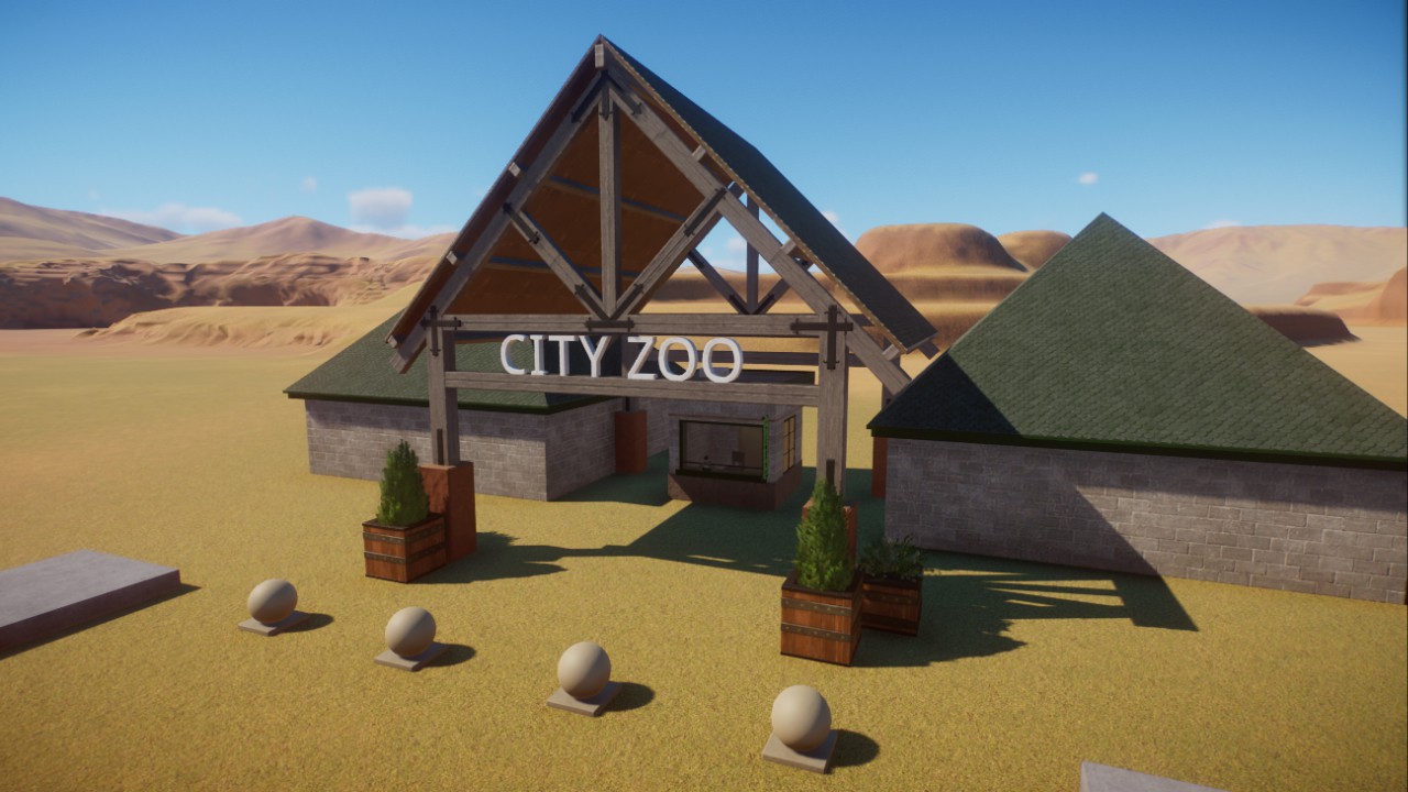 Small City Zoo Entrance preview
