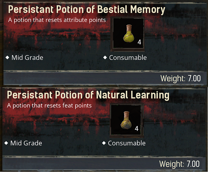 Hesruk's Potion of Beastial Memory and Natural Learning Fix 3.0.0