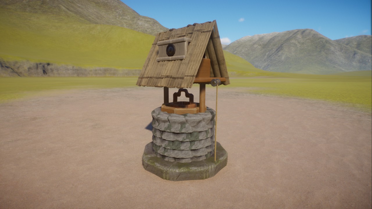 Wishing well donation bin coverup preview