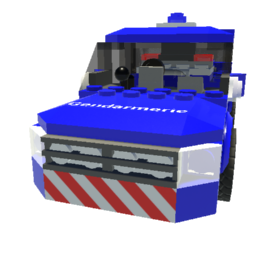 Toy Building Block Car French Police Interceptor (Modernized)