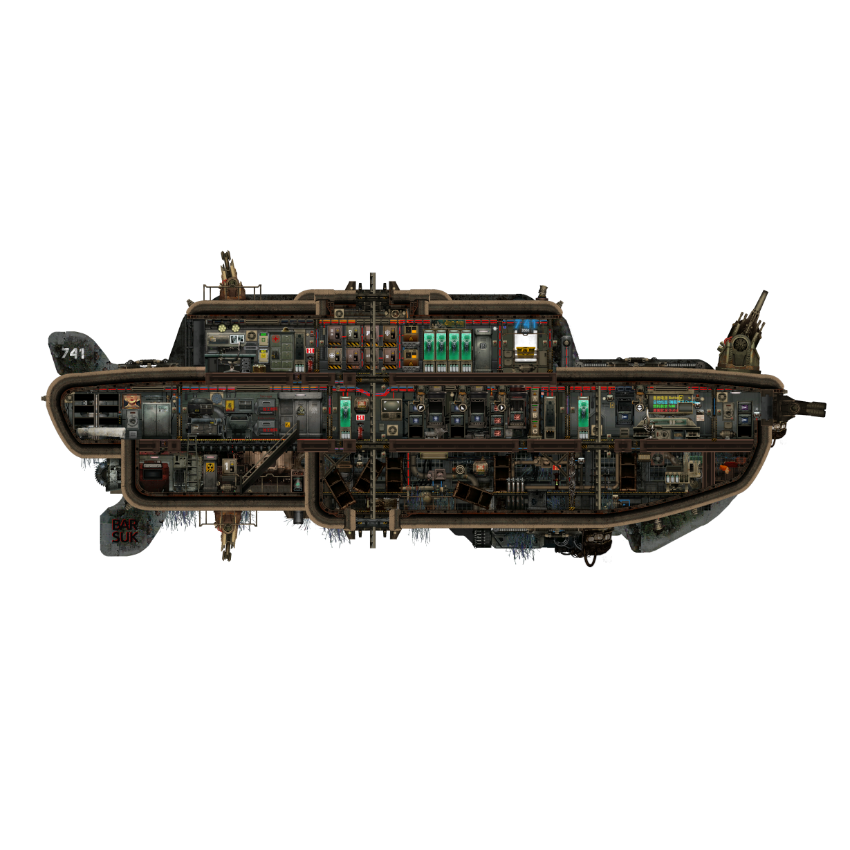 Barsuk-741-Salvage – Barotrauma Mod