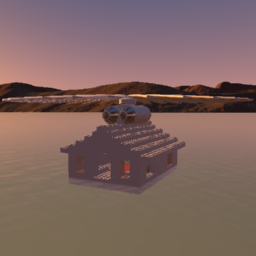 Home ( but flying and floating on water )