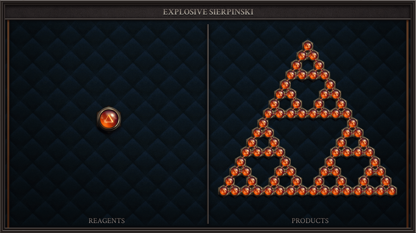 Explosive Sierpinski