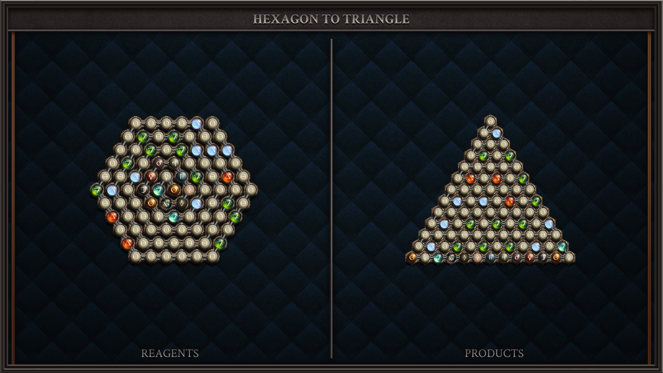 Hexagon to Triangle