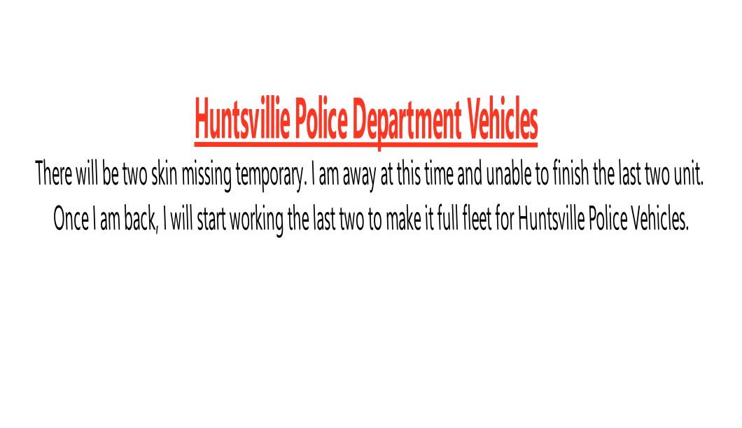 Huntsvillie Police Department