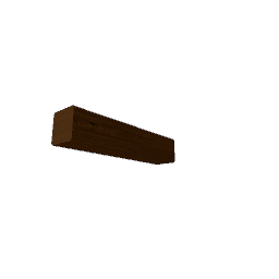 pole ceiling 25cm x 5cm x5cm Dark Wood Nut