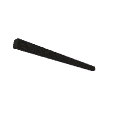 pole ceiling 100cm x 5cm x5cm Hammered Metal