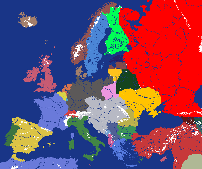 Advanced Europe but its 1914 Cities!! no Russian Empire
