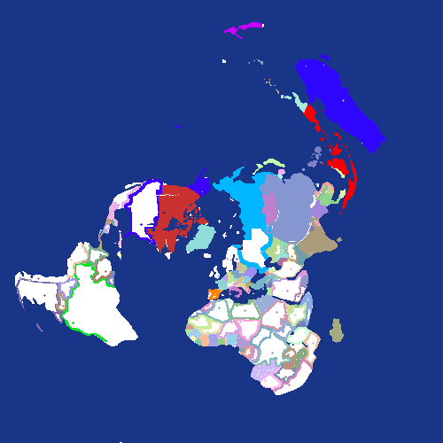 FlatWorld with countries
