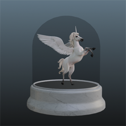 Unicorn in Glass dome (smaler version)