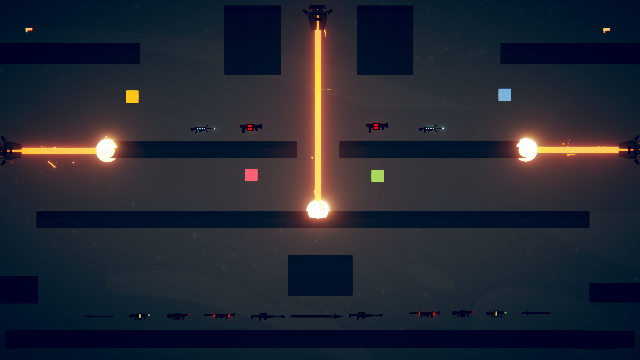 3 lasers in space