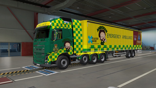 Amboman Ambulance Theme Trailer Skin