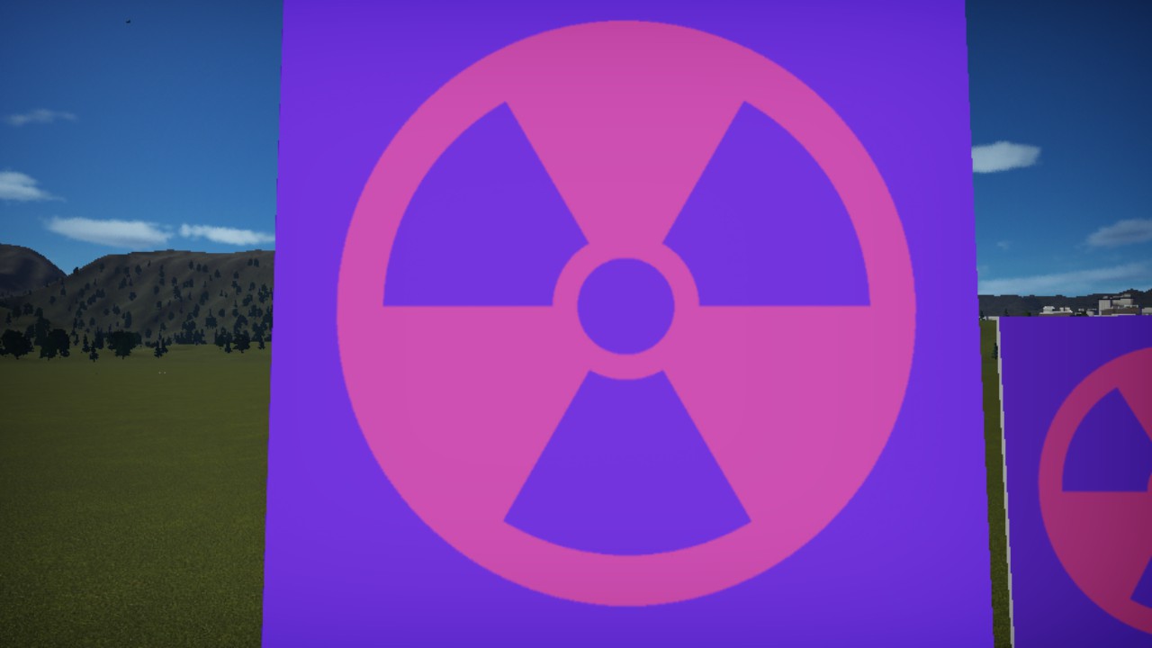 Barbenheimer/BarbieHeimer Radiation Logo 8m square