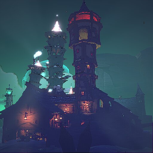 Cursed Ruins (outside) fisherman's house and cemetery. (WIP)