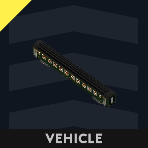 european 1st class train carriage 1970's standard rails preview