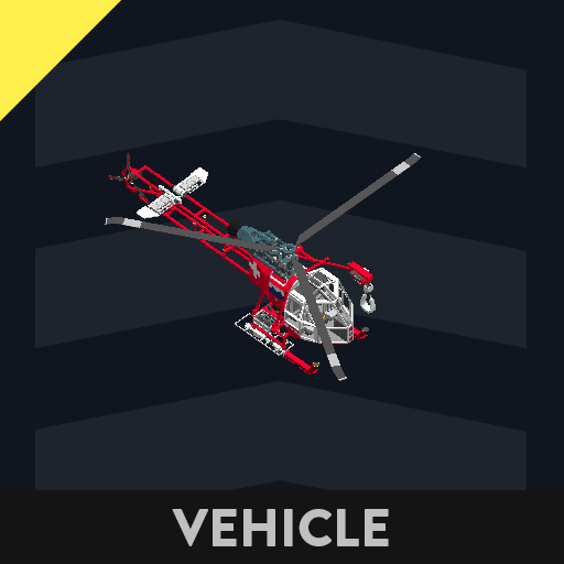 aeriospatial nimble rescue helicopter with hook and winch preview