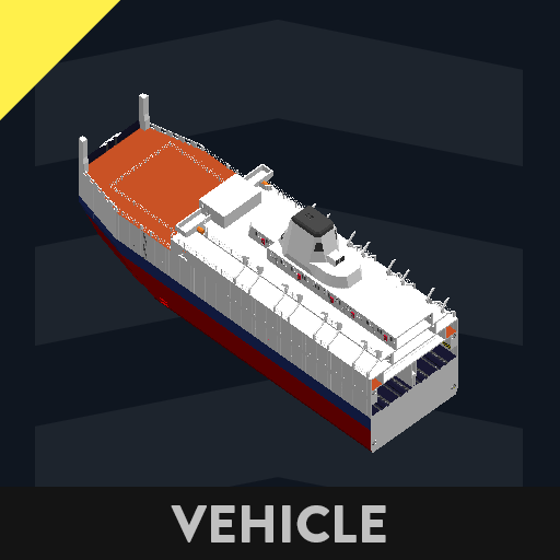 huge cargo ferry (will take trains too) stern section preview