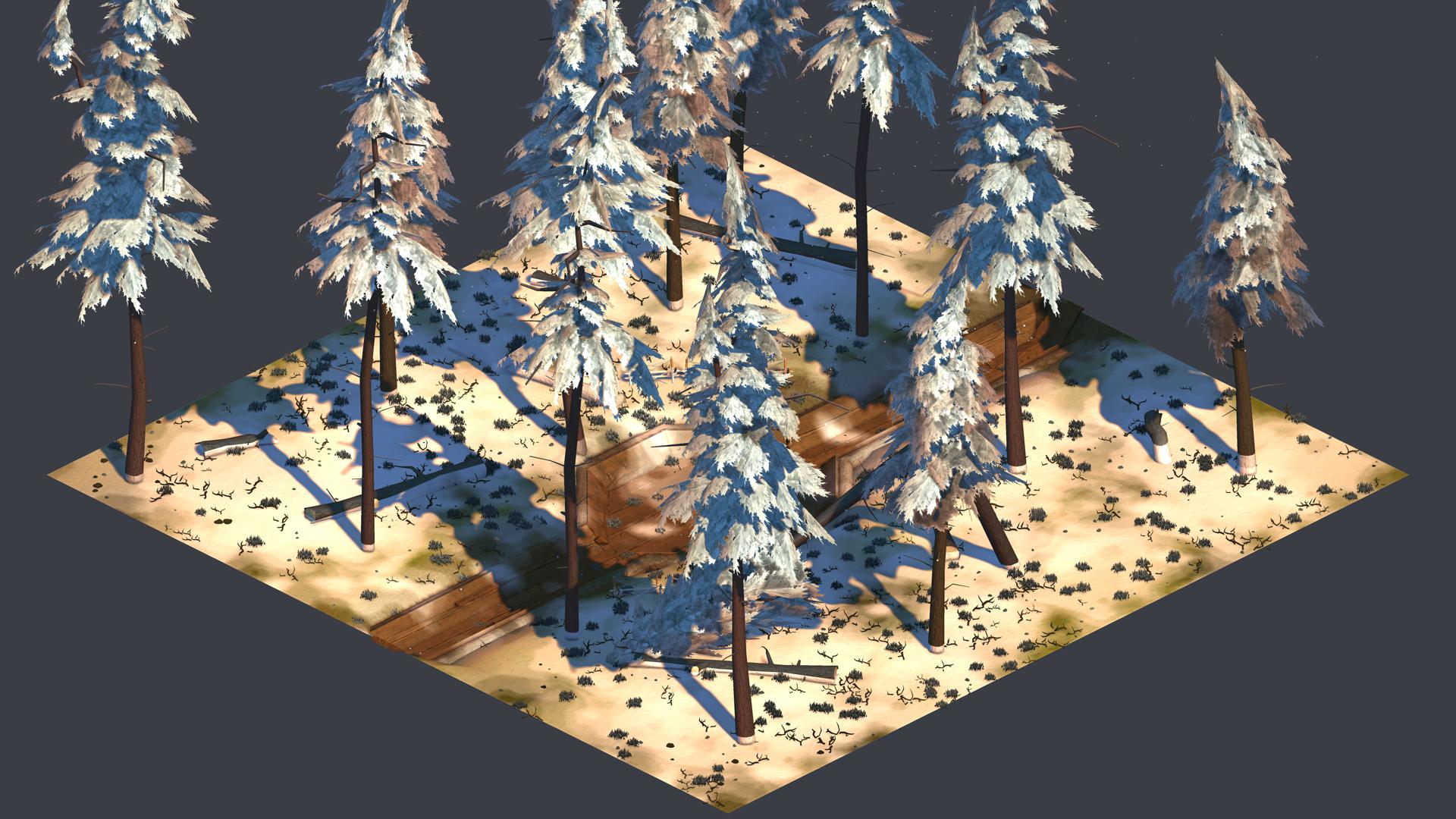 окопы бомбаса 2 но типо снег есть там.tile